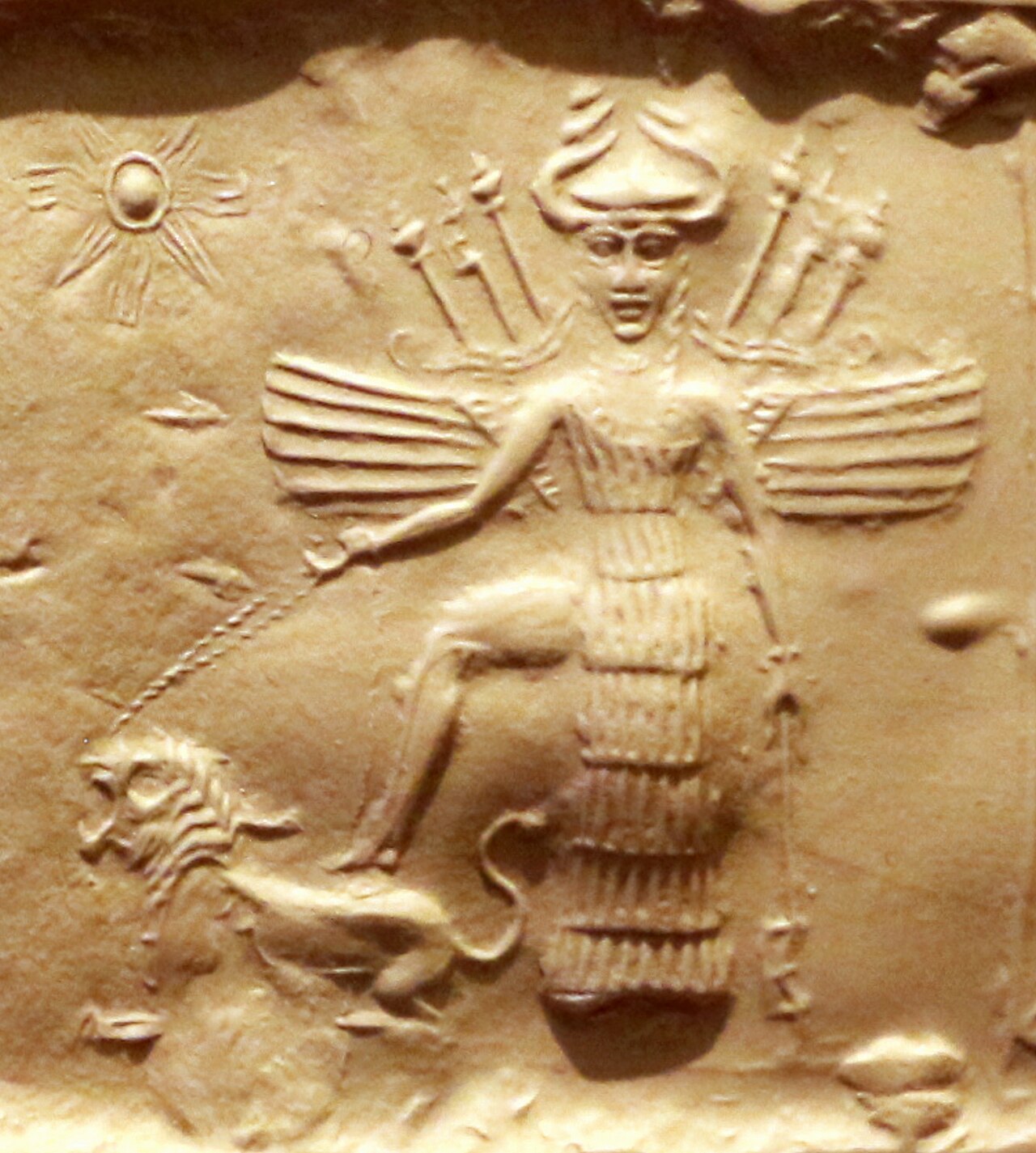 Representación de una diosa sumeria