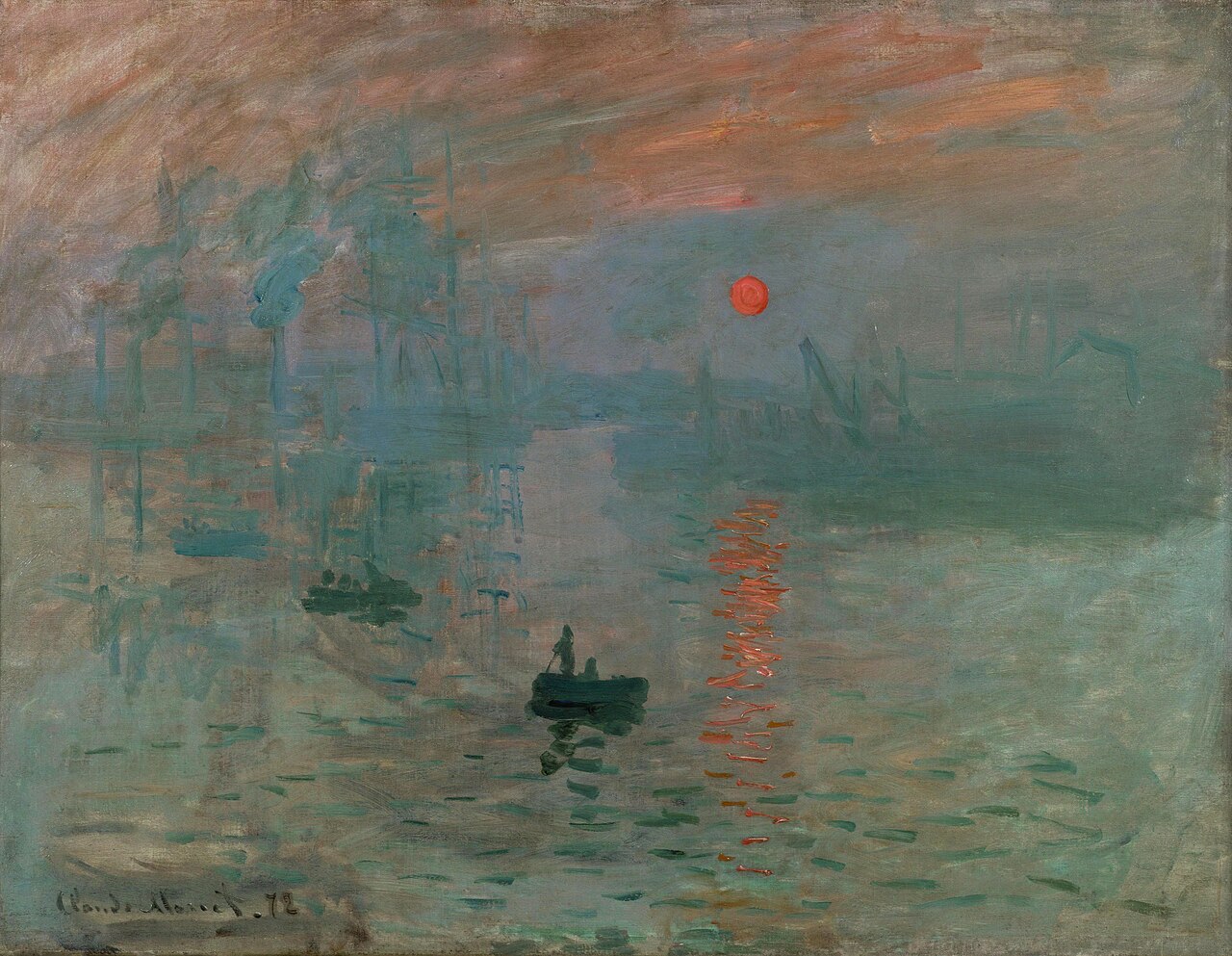 Impresión, sol naciente, de Monet